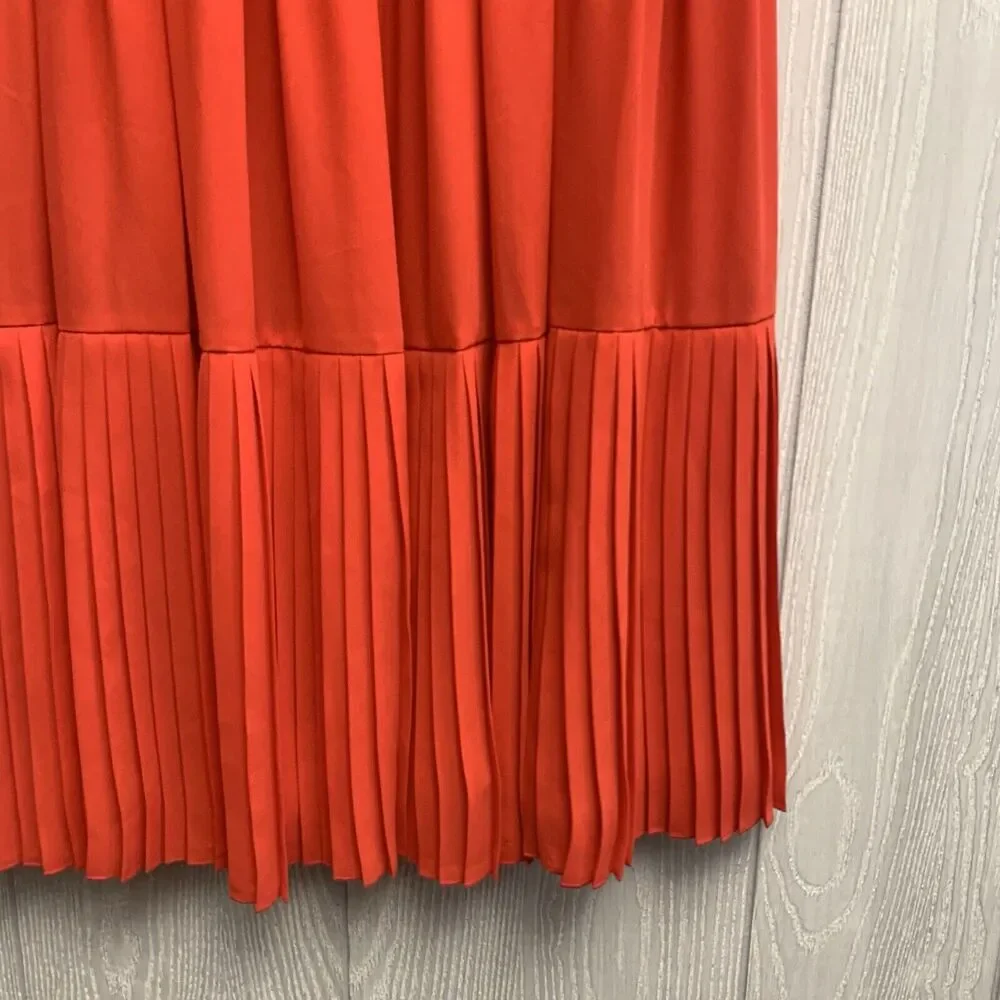 Kate Spade Pleated Cape Dress Persimmon Grove Size 0 NWT